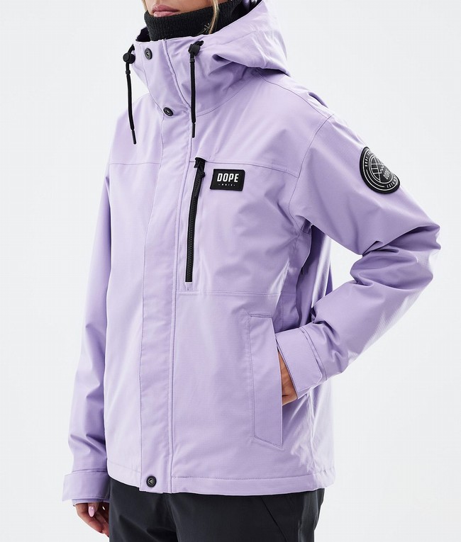 Women Dope Blizzard W Full Zip Ski Jackets Purple | KCLHOIR-09