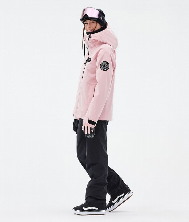 Women Dope Blizzard W Full Zip Snowboard Jackets Pink | DPRIAOY-26