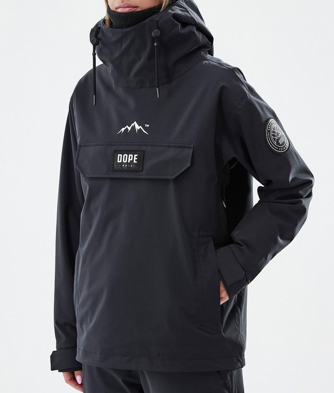 Women Dope Blizzard W Ski Jackets Black | DGHEJCM-65