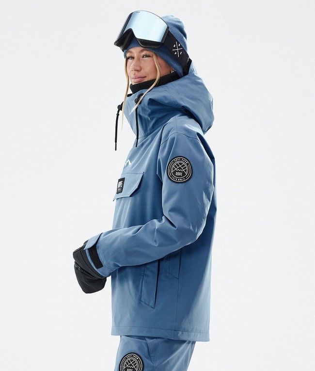 Women Dope Blizzard W Ski Jackets Blue / Grey | EGKAOMQ-78