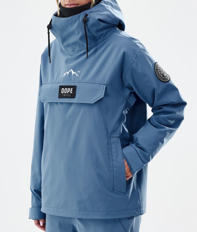 Women Dope Blizzard W Ski Jackets Blue / Grey | EGKAOMQ-78