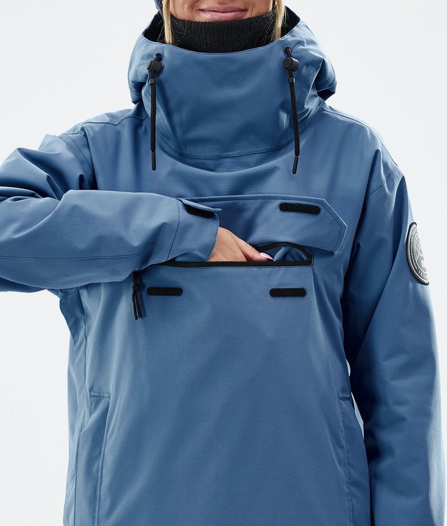 Women Dope Blizzard W Ski Jackets Blue / Grey | EGKAOMQ-78