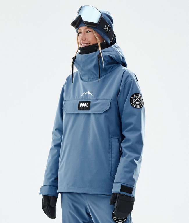 Women Dope Blizzard W Ski Jackets Blue / Grey | EGKAOMQ-78