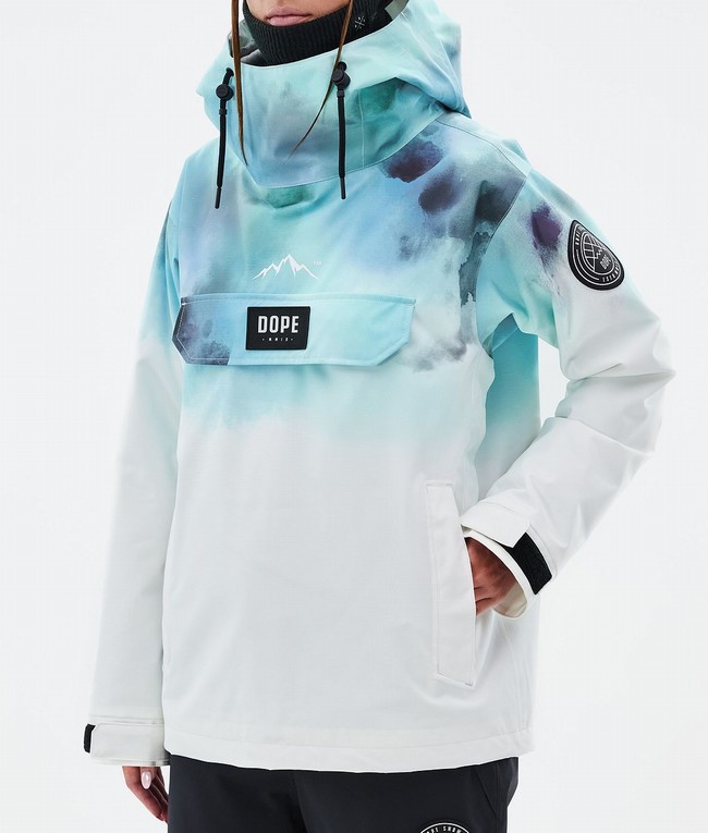 Women Dope Blizzard W Ski Jackets Blue / White | BPWLYFZ-48