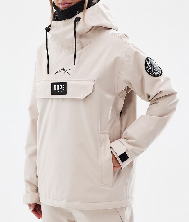 Women Dope Blizzard W Ski Jackets Brown | QLAFUGW-58