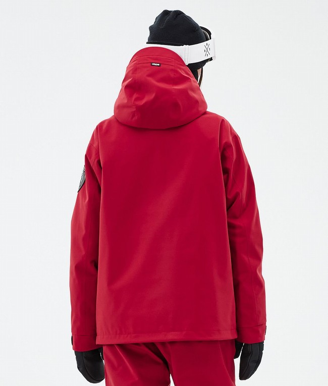 Women Dope Blizzard W Ski Jackets Deep Red | NBJYUTL-56