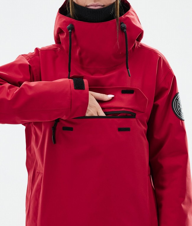 Women Dope Blizzard W Ski Jackets Deep Red | NBJYUTL-56