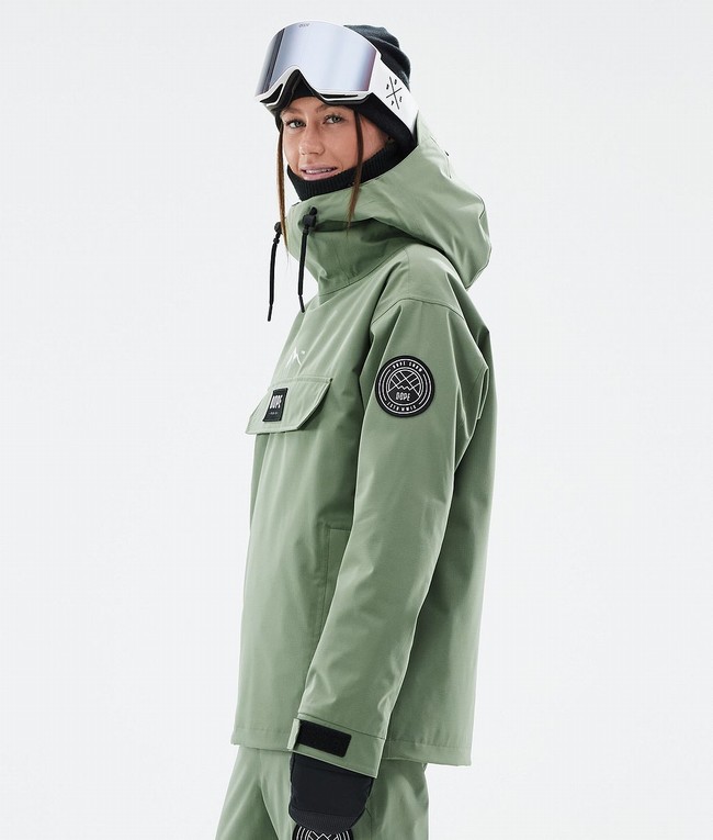 Women Dope Blizzard W Ski Jackets Green | YNVJZXQ-60