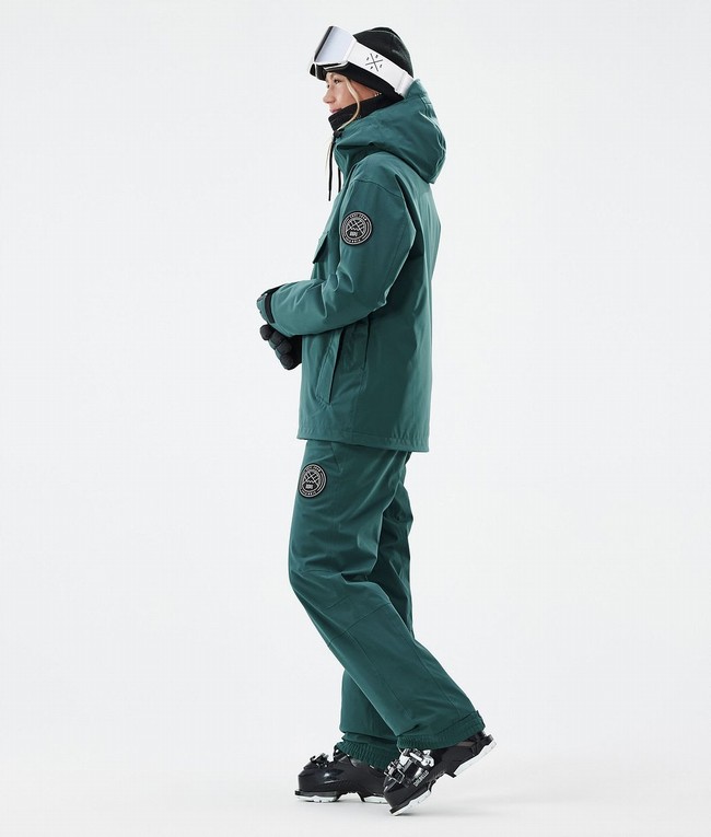 Women Dope Blizzard W Ski Jackets Green | GMQPUVI-98