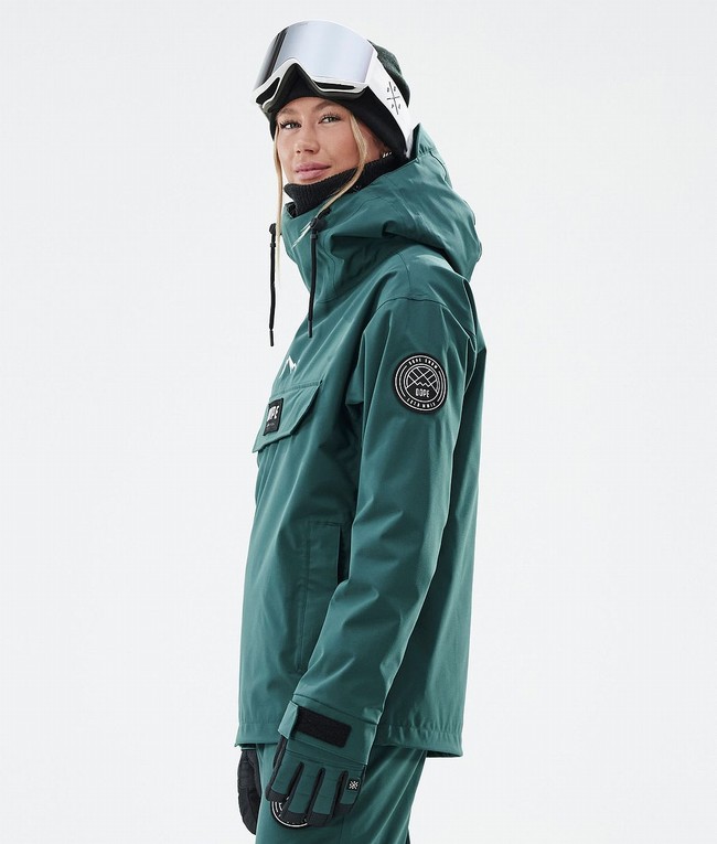 Women Dope Blizzard W Ski Jackets Green | GMQPUVI-98