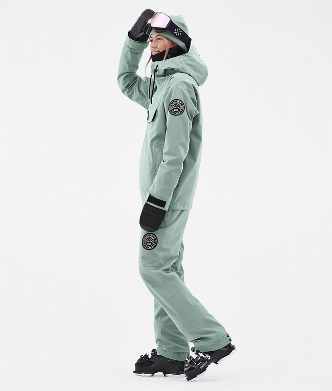 Women Dope Blizzard W Ski Jackets Green | FJLZNPK-60