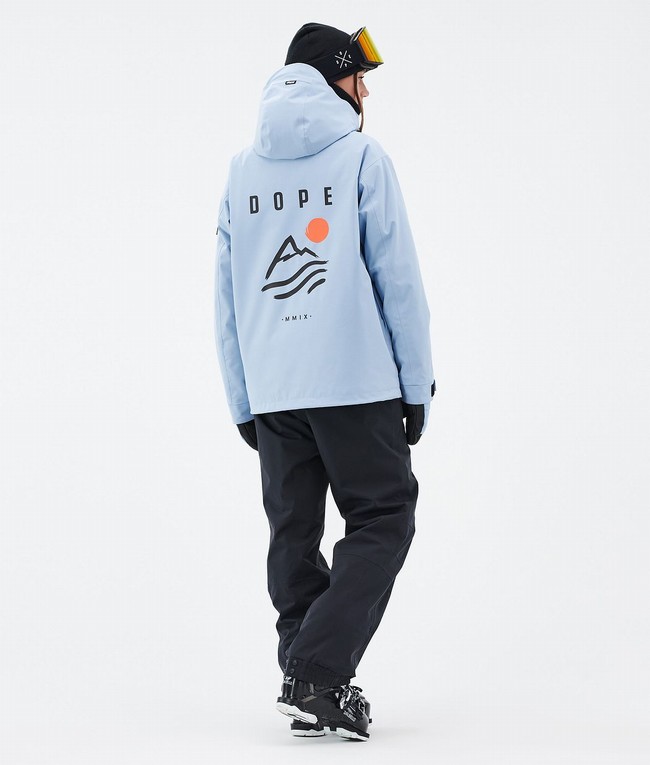 Women Dope Blizzard W Ski Jackets Light Blue | MDQIGHU-57