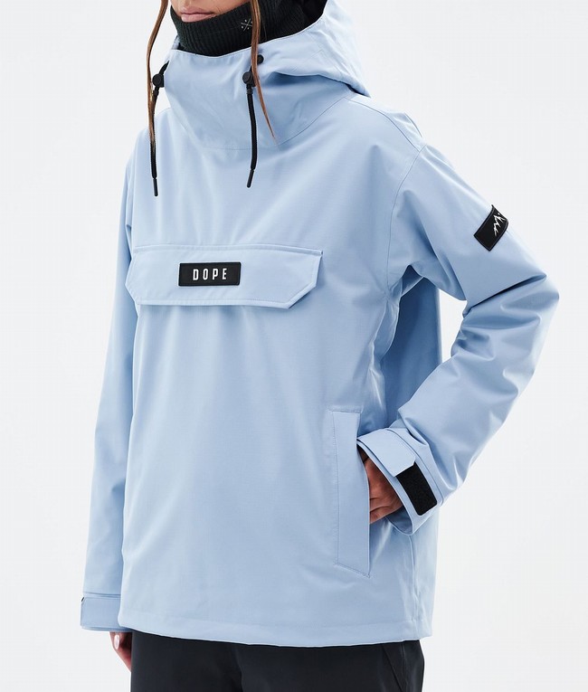 Women Dope Blizzard W Ski Jackets Light Blue | MDQIGHU-57