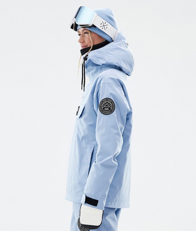 Women Dope Blizzard W Ski Jackets Light Blue | RCXSOQD-29