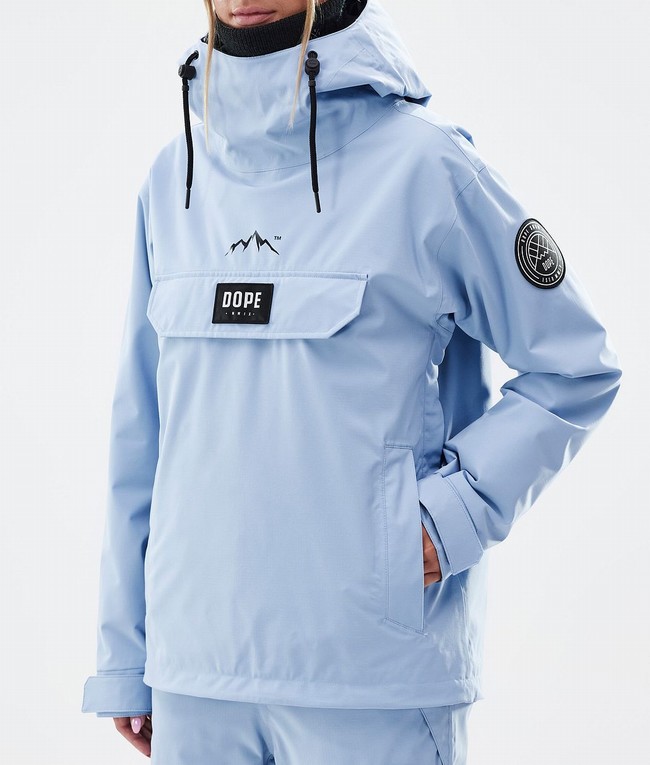 Women Dope Blizzard W Ski Jackets Light Blue | RCXSOQD-29