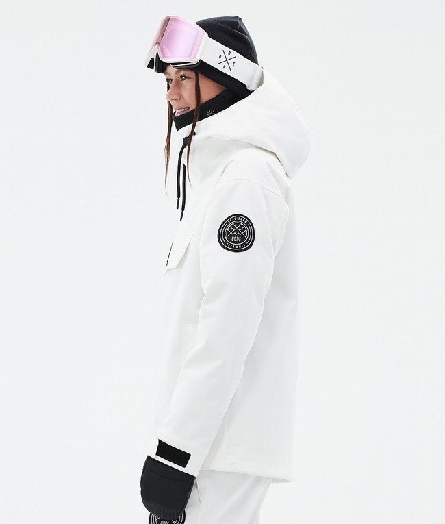 Women Dope Blizzard W Ski Jackets White | LZMRFTO-15