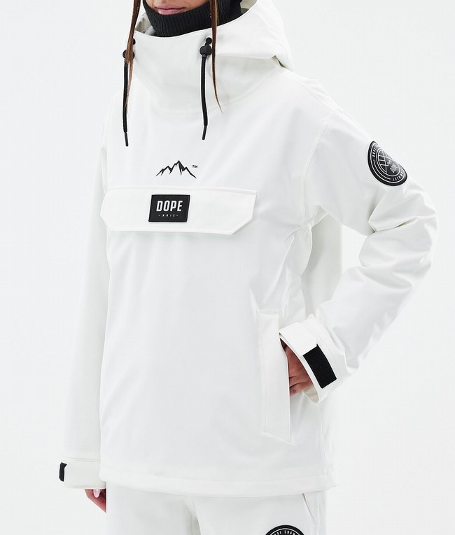 Women Dope Blizzard W Ski Jackets White | LZMRFTO-15