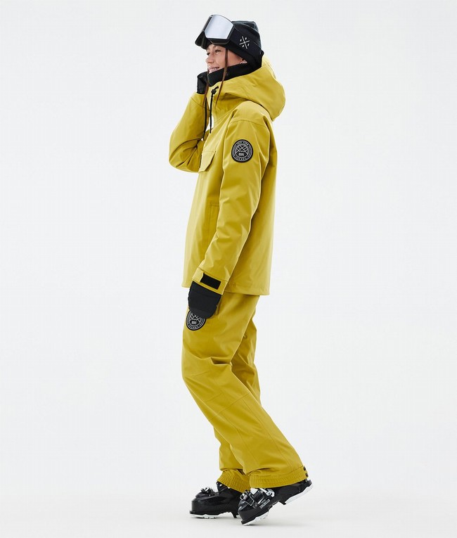 Women Dope Blizzard W Ski Jackets Yellow | UXWZPKI-62