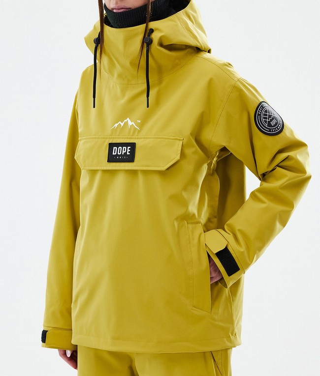 Women Dope Blizzard W Ski Jackets Yellow | UXWZPKI-62