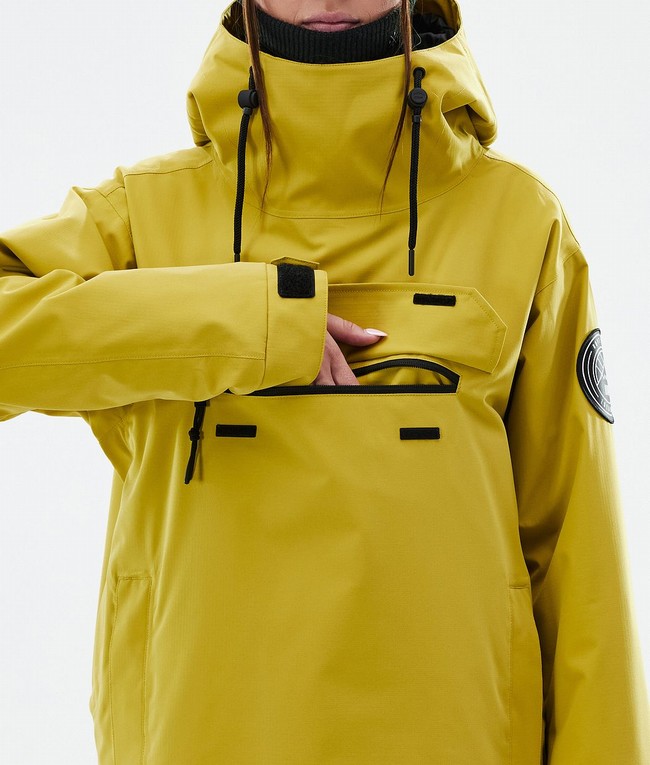 Women Dope Blizzard W Ski Jackets Yellow | UXWZPKI-62