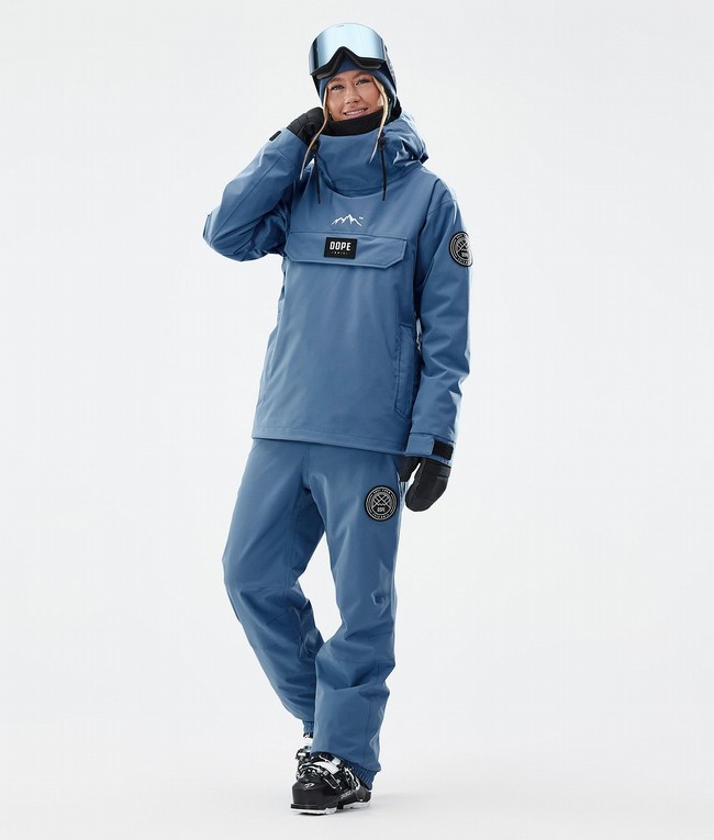 Women Dope Blizzard W Ski Pants Blue / Grey | TFSAIUW-64