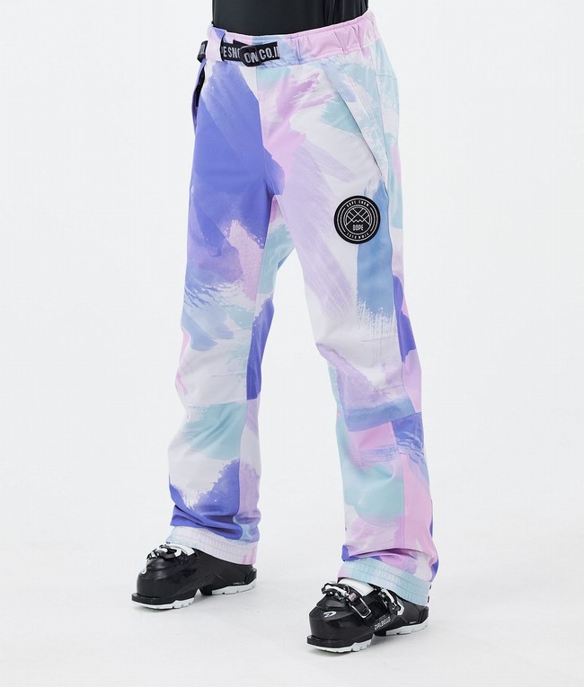 Women Dope Blizzard W Ski Pants Blue / Pink | ZJFPLON-43