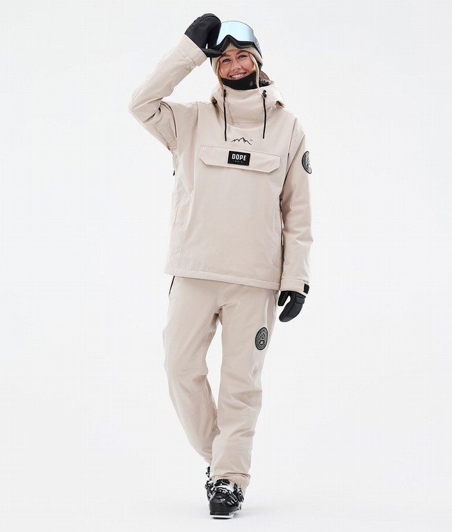 Women Dope Blizzard W Ski Pants Brown | JEKOFTZ-64