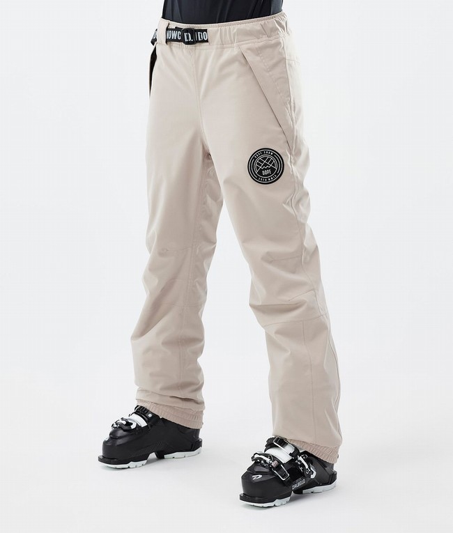 Women Dope Blizzard W Ski Pants Brown | JEKOFTZ-64