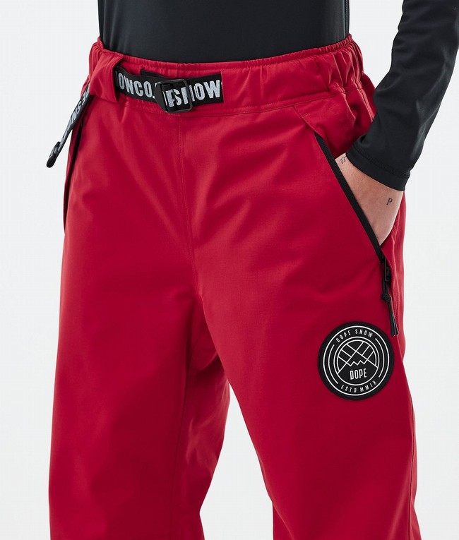 Women Dope Blizzard W Ski Pants Deep Red | EFBNWZI-28