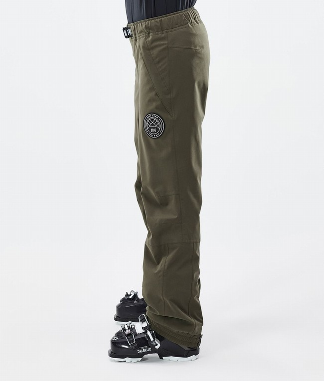 Women Dope Blizzard W Ski Pants Olive / Green | OWKLUYZ-89