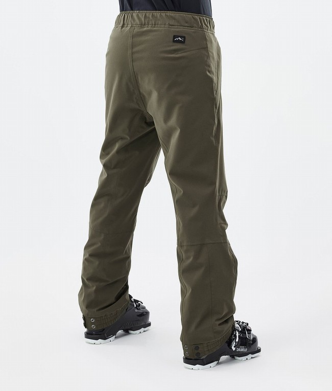 Women Dope Blizzard W Ski Pants Olive / Green | OWKLUYZ-89