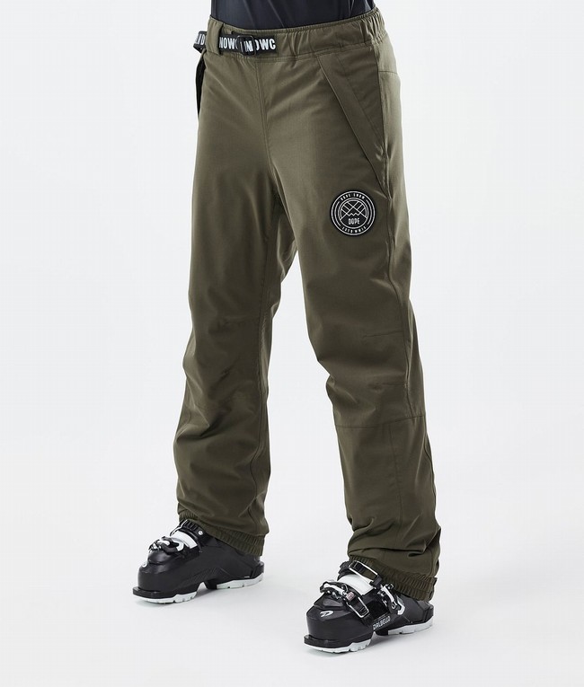 Women Dope Blizzard W Ski Pants Olive / Green | OWKLUYZ-89