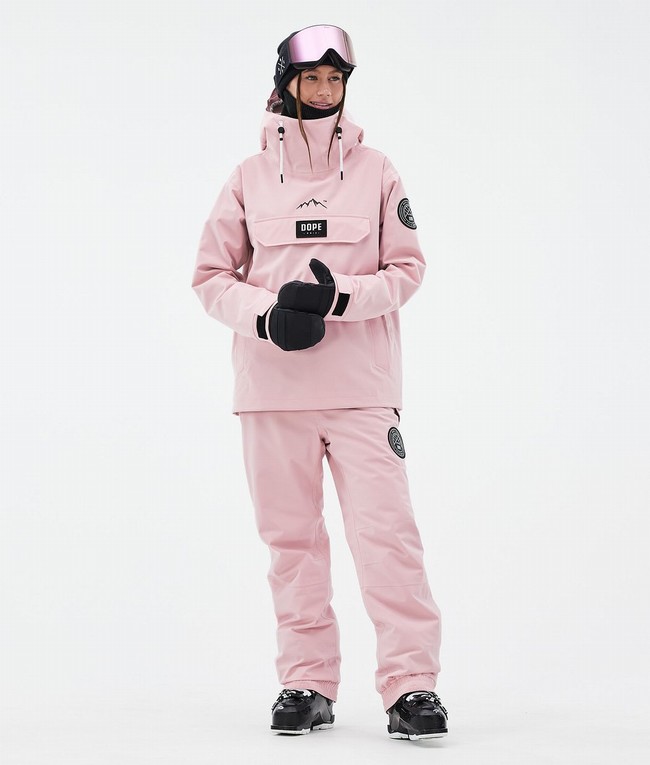 Women Dope Blizzard W Ski Pants Pink | MWSEFRP-98