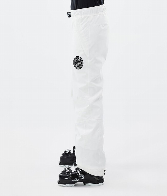 Women Dope Blizzard W Ski Pants White | KWMFBIL-21