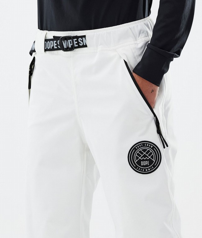 Women Dope Blizzard W Ski Pants White | KWMFBIL-21