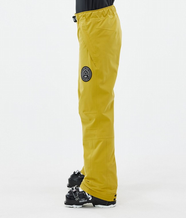 Women Dope Blizzard W Ski Pants Yellow | GOTCBYZ-92