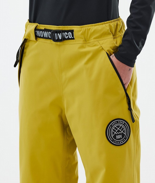 Women Dope Blizzard W Ski Pants Yellow | GOTCBYZ-92