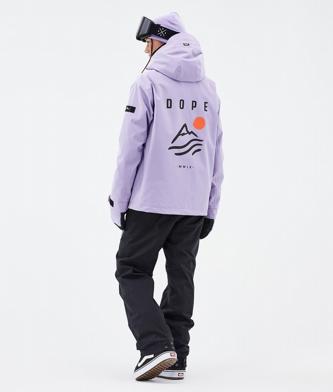 Women Dope Blizzard W Snowboard Jackets Purple | UPCJFAY-36