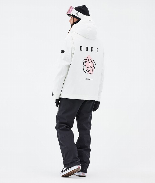 Women Dope Blizzard W Snowboard Jackets White | HVCULAM-19