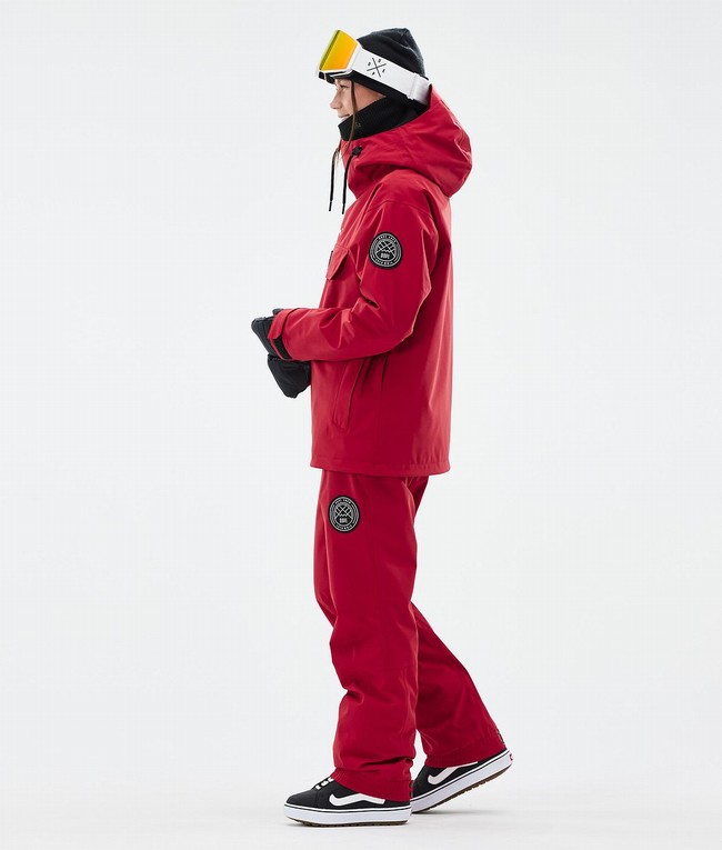 Women Dope Blizzard W Snowboard Jackets Deep Red | UTHZRIM-10