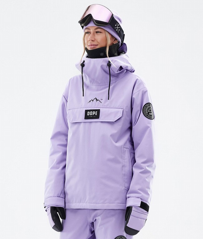 Women Dope Blizzard W Snowboard Jackets Purple | PSMWERX-25