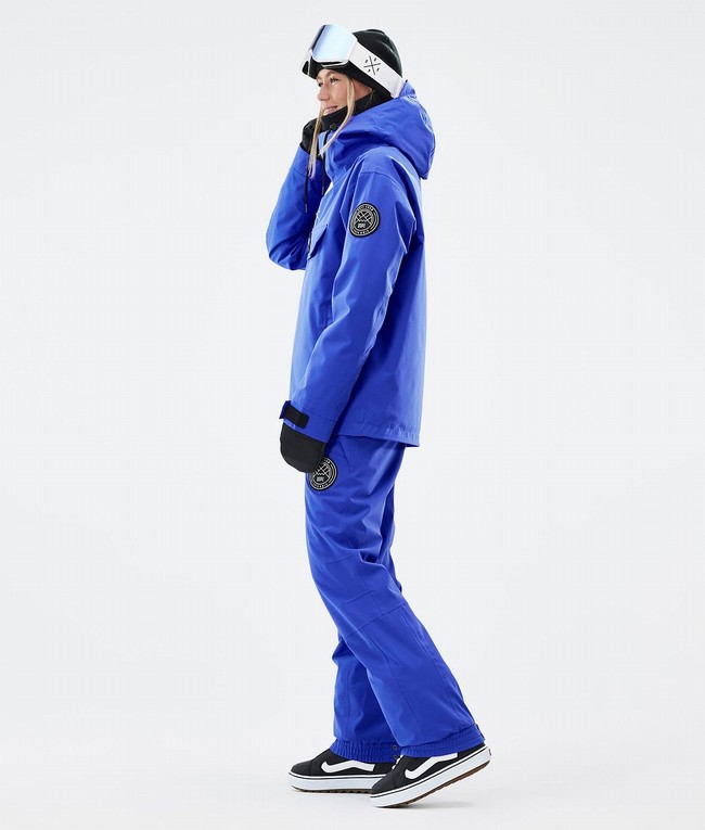 Women Dope Blizzard W Snowboard Jackets Deep Blue | OJPFLZD-74