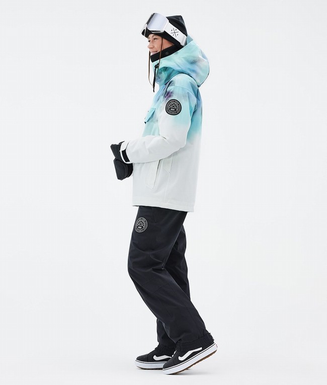 Women Dope Blizzard W Snowboard Jackets Blue / White | ILRMQBW-54