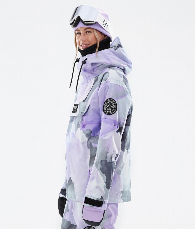 Women Dope Blizzard W Snowboard Jackets Purple | PDMRNGT-68