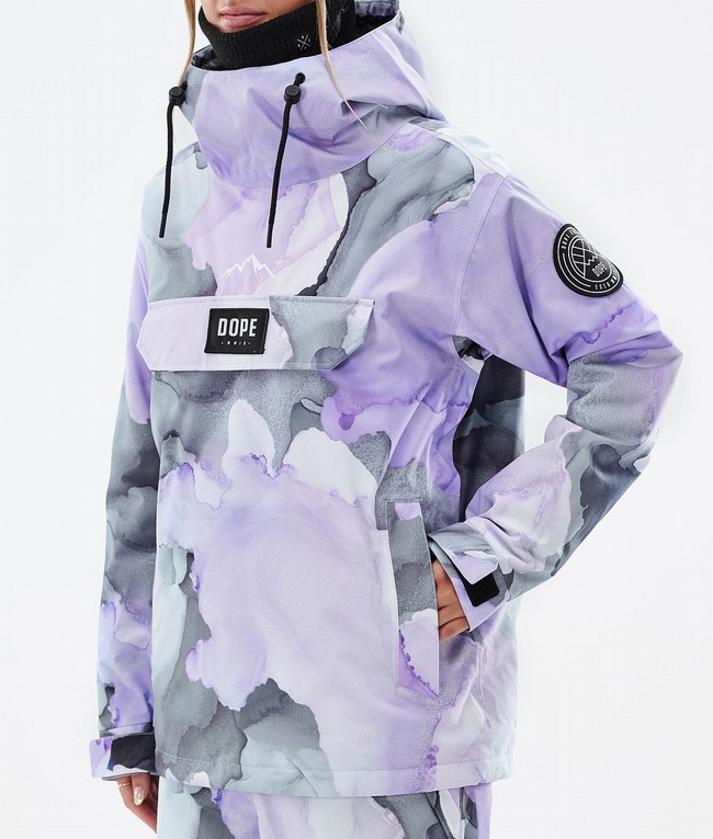 Women Dope Blizzard W Snowboard Jackets Purple | PDMRNGT-68