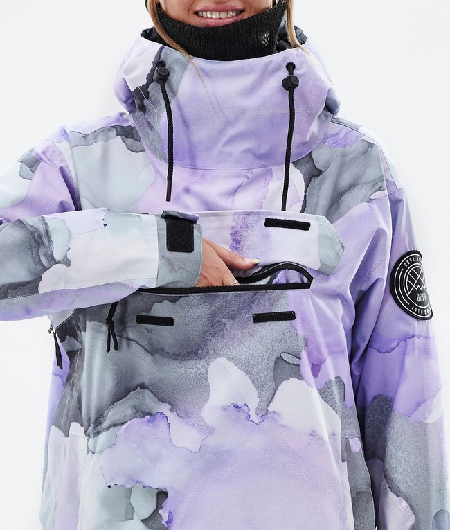 Women Dope Blizzard W Snowboard Jackets Purple | PDMRNGT-68