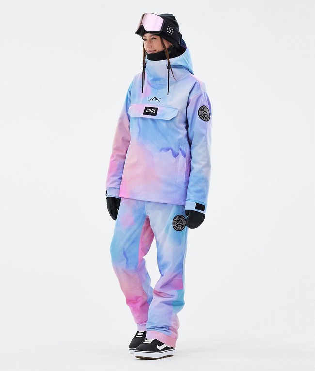 Women Dope Blizzard W Snowboard Pants Blue / Pink | ECOSQPN-36