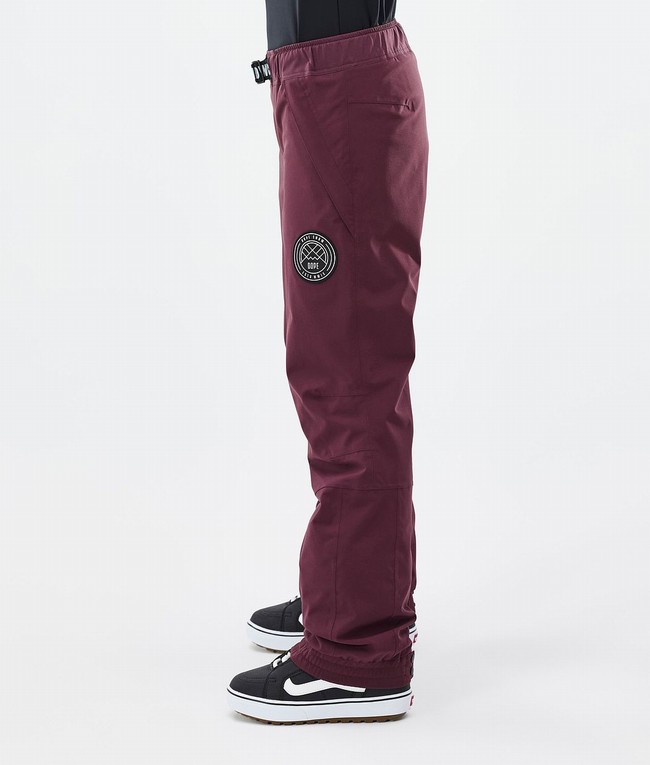 Women Dope Blizzard W Snowboard Pants Burgundy | DQNBSVT-76