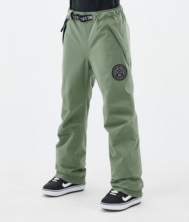 Women Dope Blizzard W Snowboard Pants Green | IAHDMUT-37