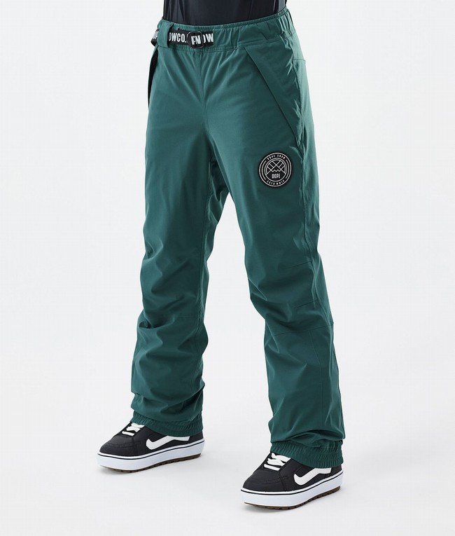 Women Dope Blizzard W Snowboard Pants Green | SUMDECR-29